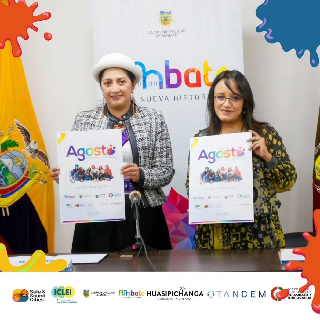 Safeandsound_am's tweet photo. Lanzamiento oficial de @s2cities en Ambato,liderada a nivel global por GIB Foundation,en asociación con @ICLEI_SAMS, organizada por @SwissFdns con @FondationBotnar a nivel local con el liderazgo @gadambato e implementada por @huasipichanga,@TandemFundacion y @corpoambato https://t.co/MBQqh3TlG7