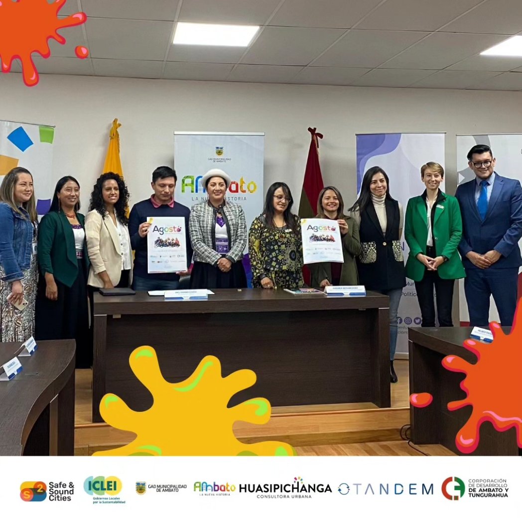 Safeandsound_am's tweet photo. Lanzamiento oficial de @s2cities en Ambato,liderada a nivel global por GIB Foundation,en asociación con @ICLEI_SAMS, organizada por @SwissFdns con @FondationBotnar a nivel local con el liderazgo @gadambato e implementada por @huasipichanga,@TandemFundacion y @corpoambato https://t.co/MBQqh3TlG7