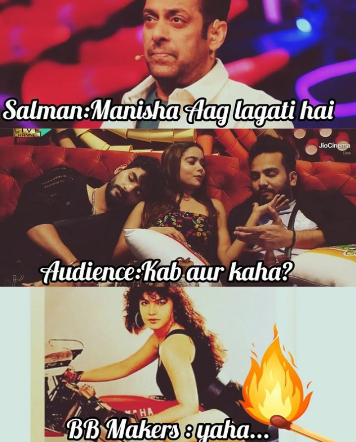 mungermanisha's tweet image. Me sala bahi sochu manisha ne aag kaha lagayi.... 🔥🔥 😵😵

MANISHA DESERVES RESPECT

#ManishaRani #ManishaSquad #MANISHADESERVERESPECT #PoojaBhatt #BiggBossOTT2