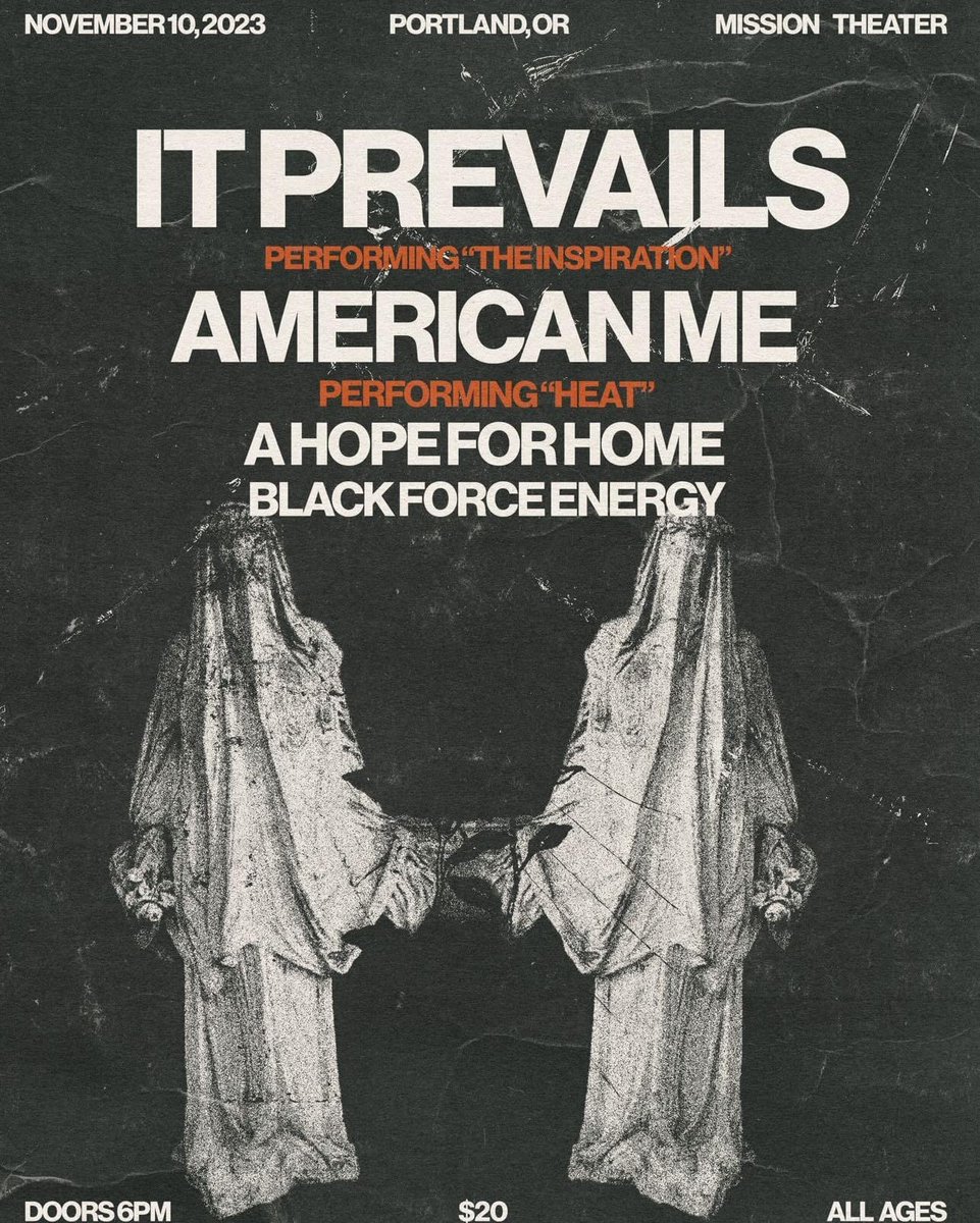 2 legacy debut albums. 1 night. Hometown #Portland show. November 10.