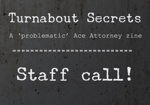 TurnaboutSecret's tweet photo. Due to unfortunate circumstances, our formatting mod had to leave the project. This means we're looking for a new one! Contact us on any one of our accounts if interested! https://t.co/V0FEnoxyox