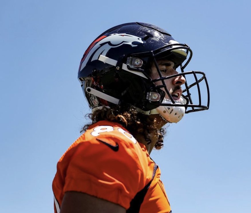 TRENDING: Greg Dulcich has been KILLING it at training camp, per sources. 

“If he’s not being doubled, hell even tripled, he’s gone [to the end zone]. It’s really something, man”, said an anonymous member of the team. 

“It’s his year. He’ll be great”, they added. 

#BroncosCamp