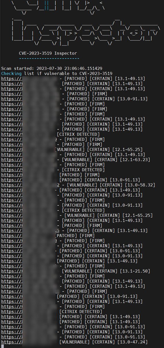 Deyda84's tweet image. Just for fun, I checked a list of @NetScaler in Germany and found a frighteningly high percentage of unpatched systems.

If you want to have your system checked, feel free to contact me.

#CTP #CitrixCTP #Citrix #CitrixADC #NetScaler #AAA @citrix #CitrixGateway #NetScalerGateway