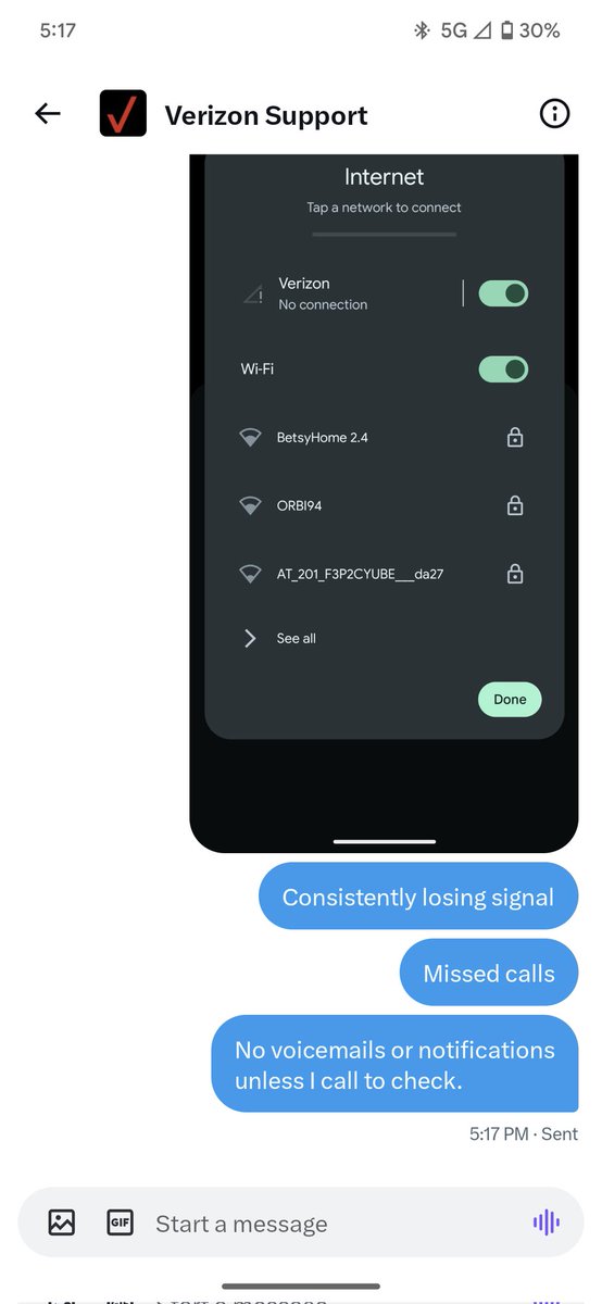 bfromCLE's tweet photo. @VerizonSupport You mean like this.  Nice try Verizon but not answering and blaming the customer is BS! https://t.co/ymSQBei2vL