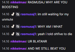 Rasmusaj3's tweet photo. cant even go to twitch anylonger without getting hackusated https://t.co/CzViCbn435