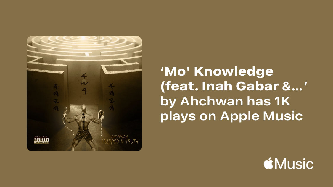 Just passed a new Milestone on <a href="/AppleMusic/">Apple Music</a>. Thanks for listening!
music.lnk.to/zGHwCJ