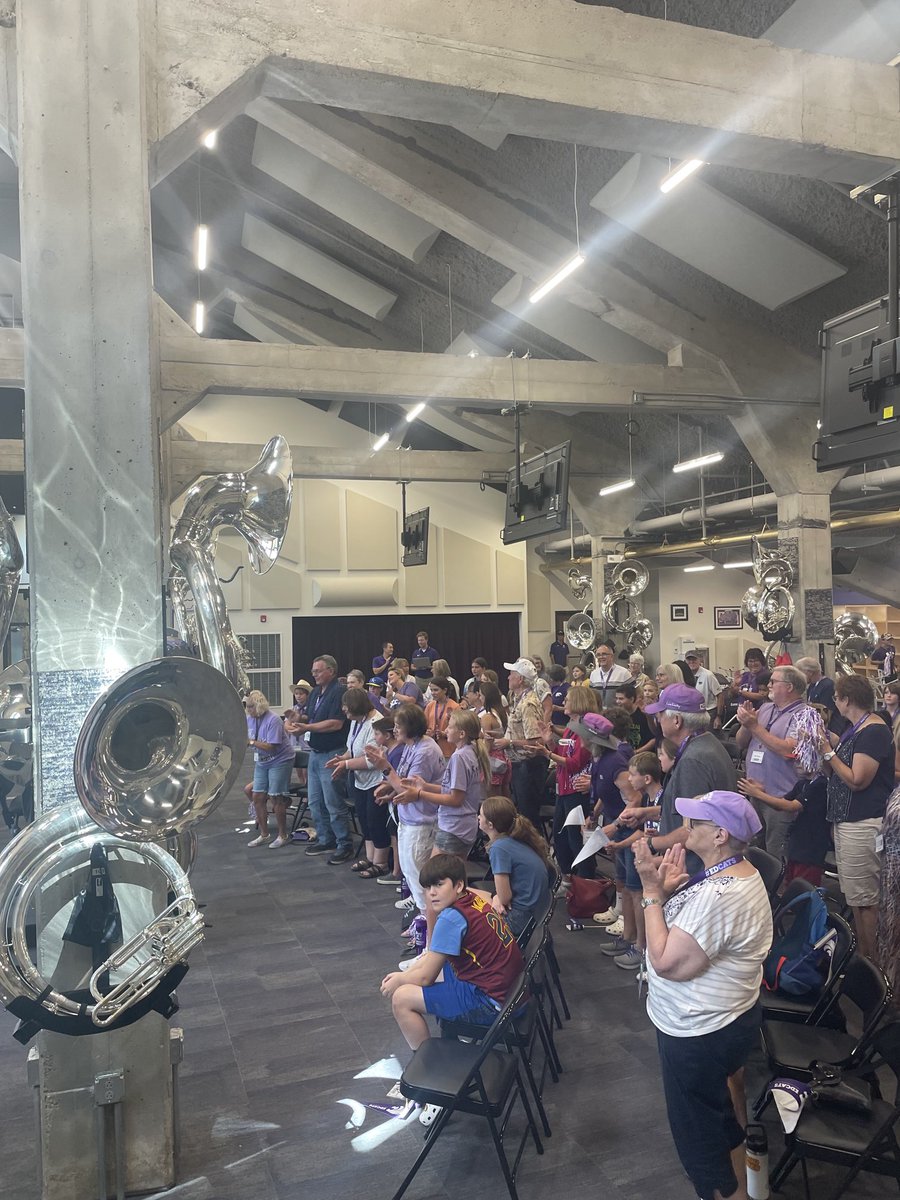Grandparents University is off to a great start with ⁦<a href="/KState/">K-State</a>⁩ ⁦<a href="/kstatesports/">K-State Athletics</a>⁩ Dr. Tracz and the new Tracz Family Band Hall! ⁦<a href="/KSUCollegeofEd/">K-State College of Ed</a>⁩