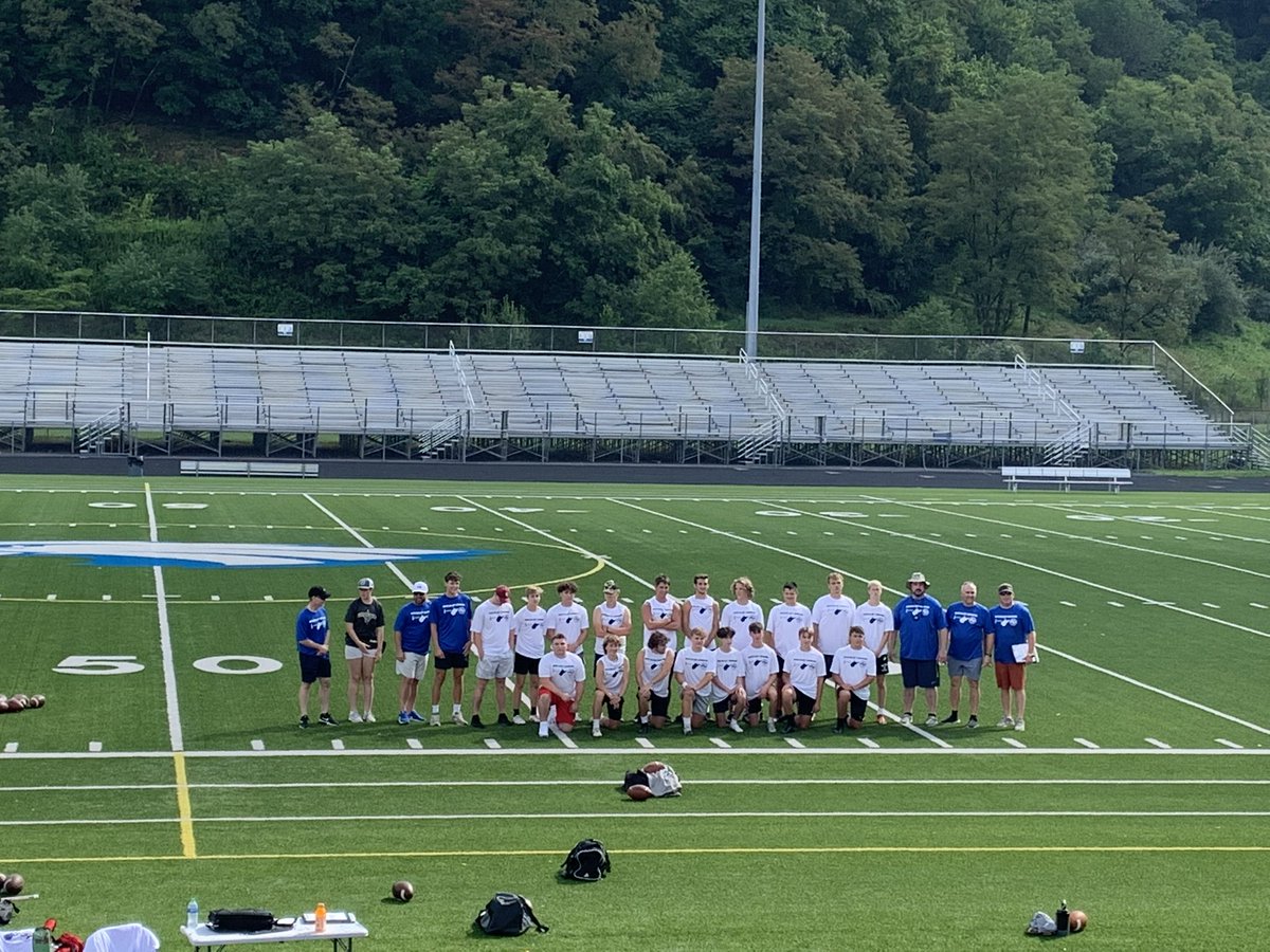 JaxonBrown55's tweet photo. Had a great day yesterday at the WV specialist combine, hit a PR of 42yards on field goals. Thanks to @CoachMacKicking for putting on the a great competitions. @ClayPanthersFB @CoalfieldsCo https://t.co/yhBhI2mag5