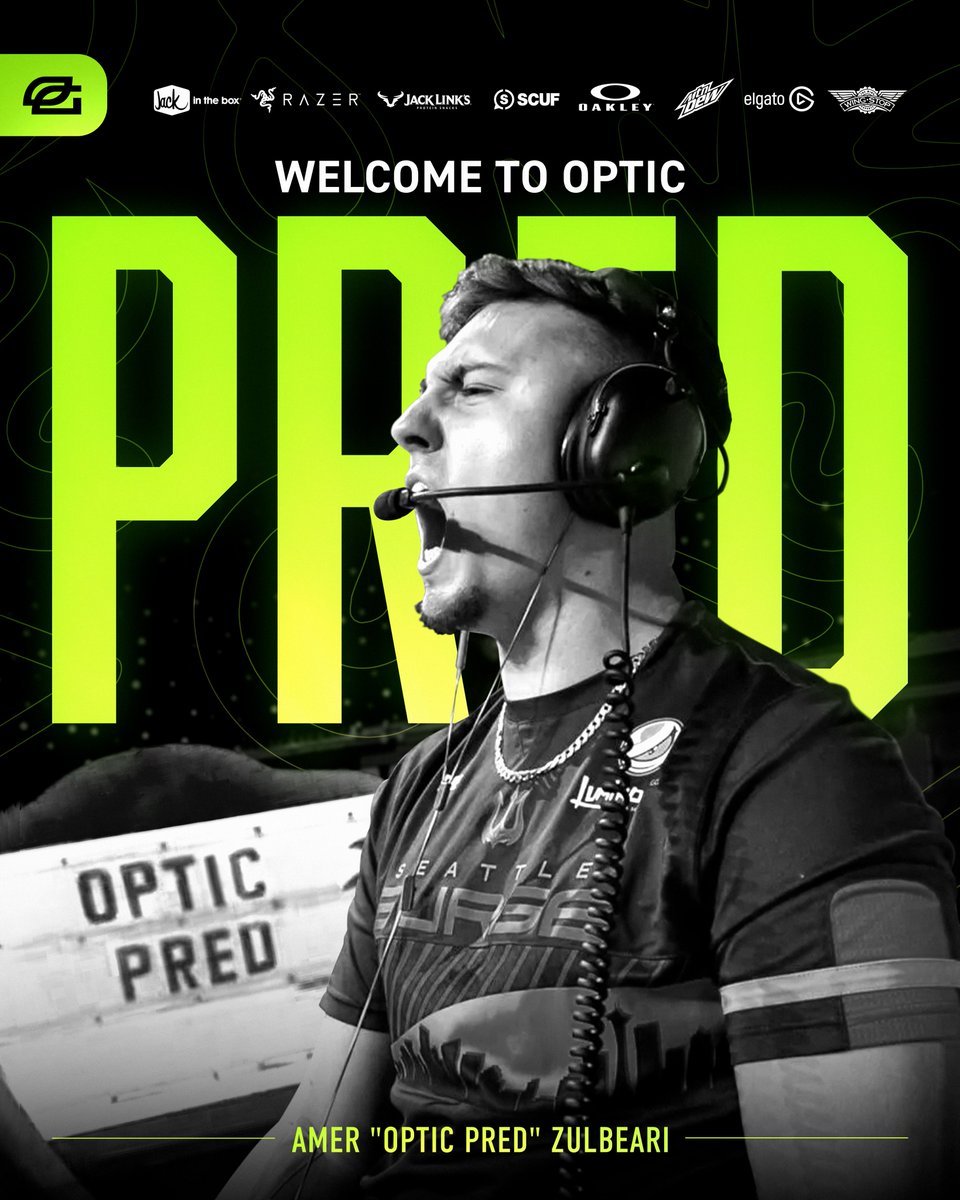 ⚡ from down under. Welcome OpTic @Pred