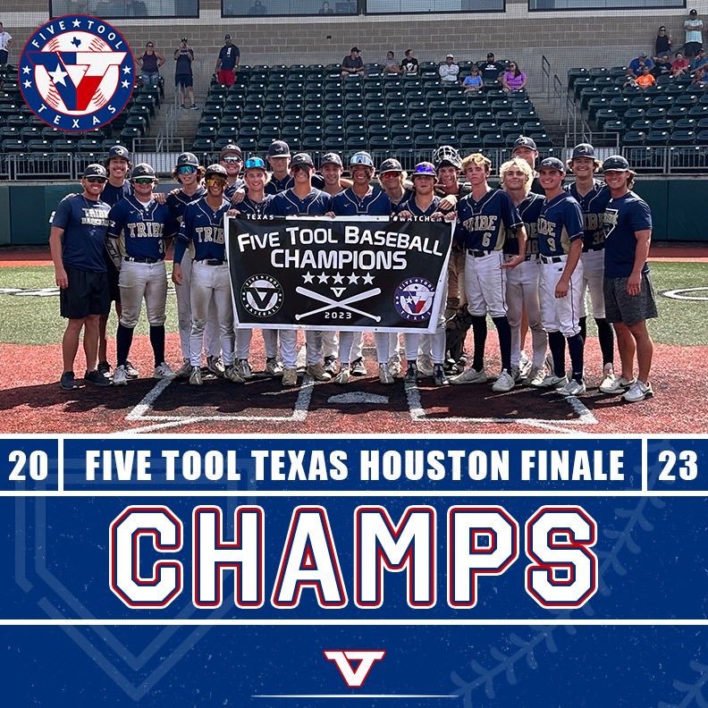 🏆CHAMPIONS🏆 Congrats to @TribeBaseball 2024 on winning the 17U/18U Open Division of the @FiveTool Texas Houston Finale! #WatchEm