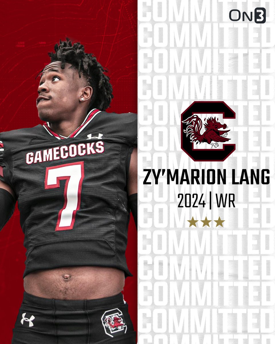 🎟️BREAKING🎟️ Palmetto (Fla.) Cardinal Mooney three-star wide receiver Zy’marion Lang commits to #Gamecocks! 🤙 🔗LINK: gcentr.al/3KmAbqV
