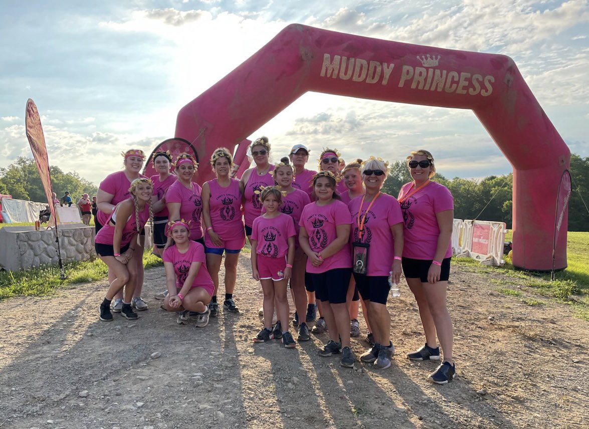 CBritz94's tweet photo. Let’s try something new selfie. 
Muddy Princess 5k. 
#MESSharpenthesaw
@FTMoyerES https://t.co/lV5Vkj9YQL