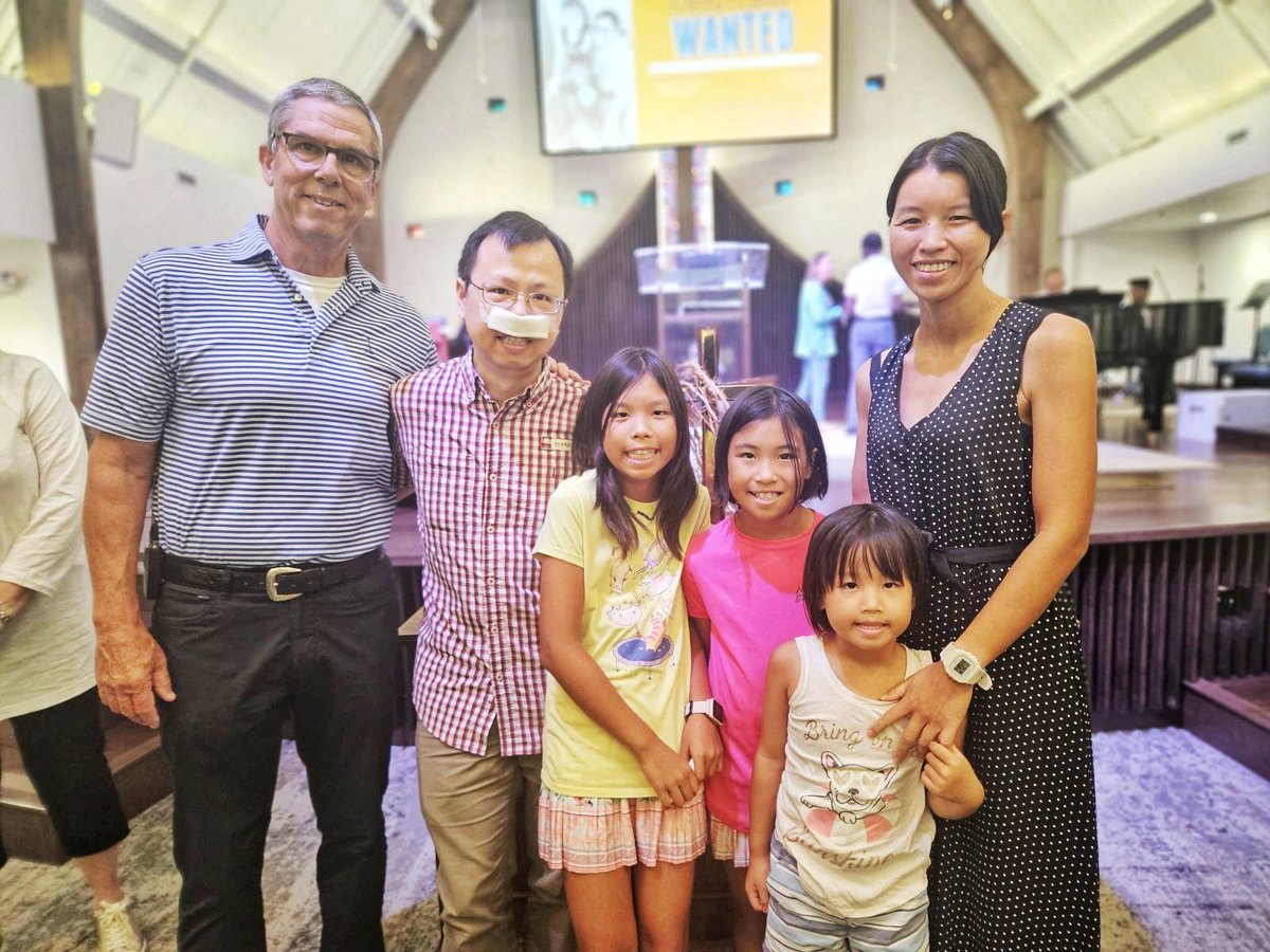 It was such a blessing to welcome Wei, Jiayi, and their girls Isabel, Melody, and Charlotte to our family at Britton Christian Church this morning!