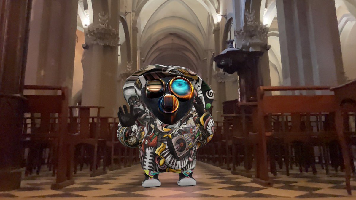 MGBR08's tweet photo. gN 🎭☯️🤖🙏🏾🍀💚
DAy23 (suite)- Les vacances de #BULBi
Balade dans la @VilleDeToulon. BULBi a poussé les portes de la cathédrale de Notre-Dame-de-la-Seds. Il a voulu faire un clin d’œil @Kirk_4rt
#bMSE #AugmentedReality #3D #Avatar on @Sketchfab by @BullBiDoo & @TheBULBiMasks https://t.co/MuXVRMTeAc