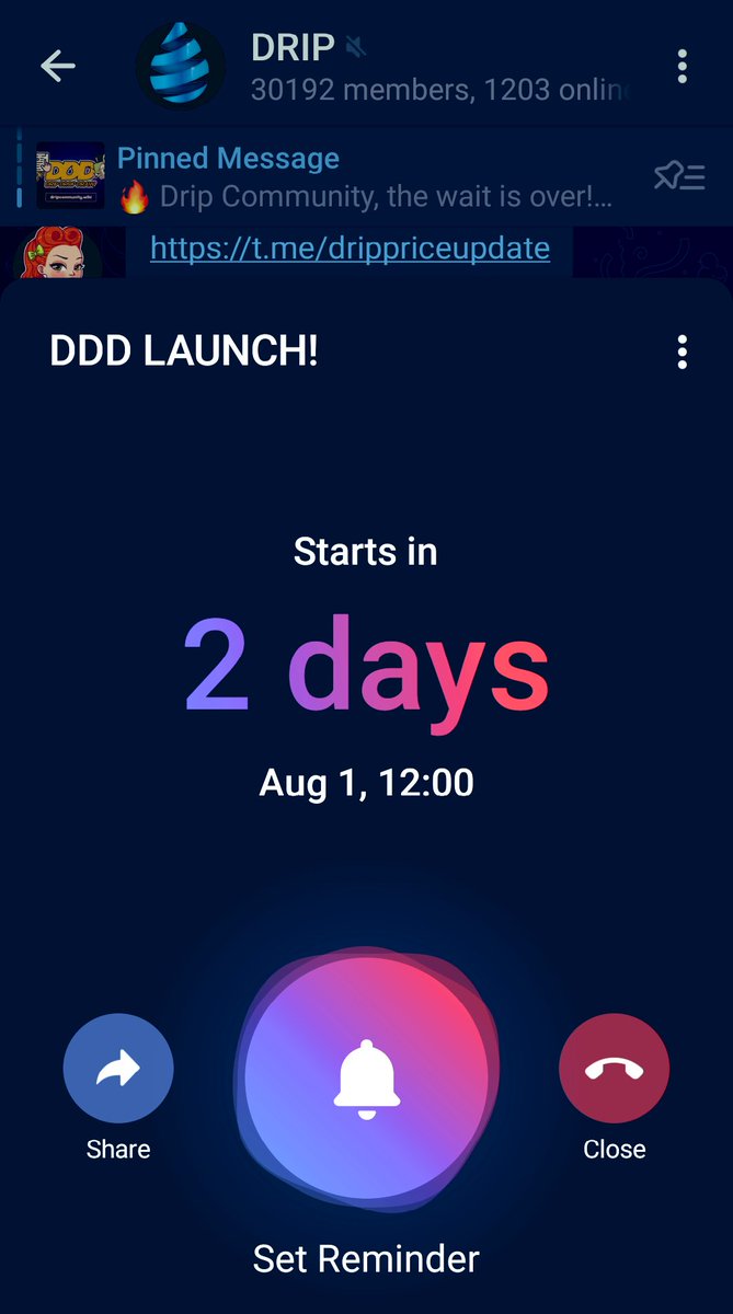 #DDD countdown set for launch Tuesday!! #drip #dripnetwork #defi #crypto 🌧️🌧️🌧️

t.me/DRIPtoken_Chat…