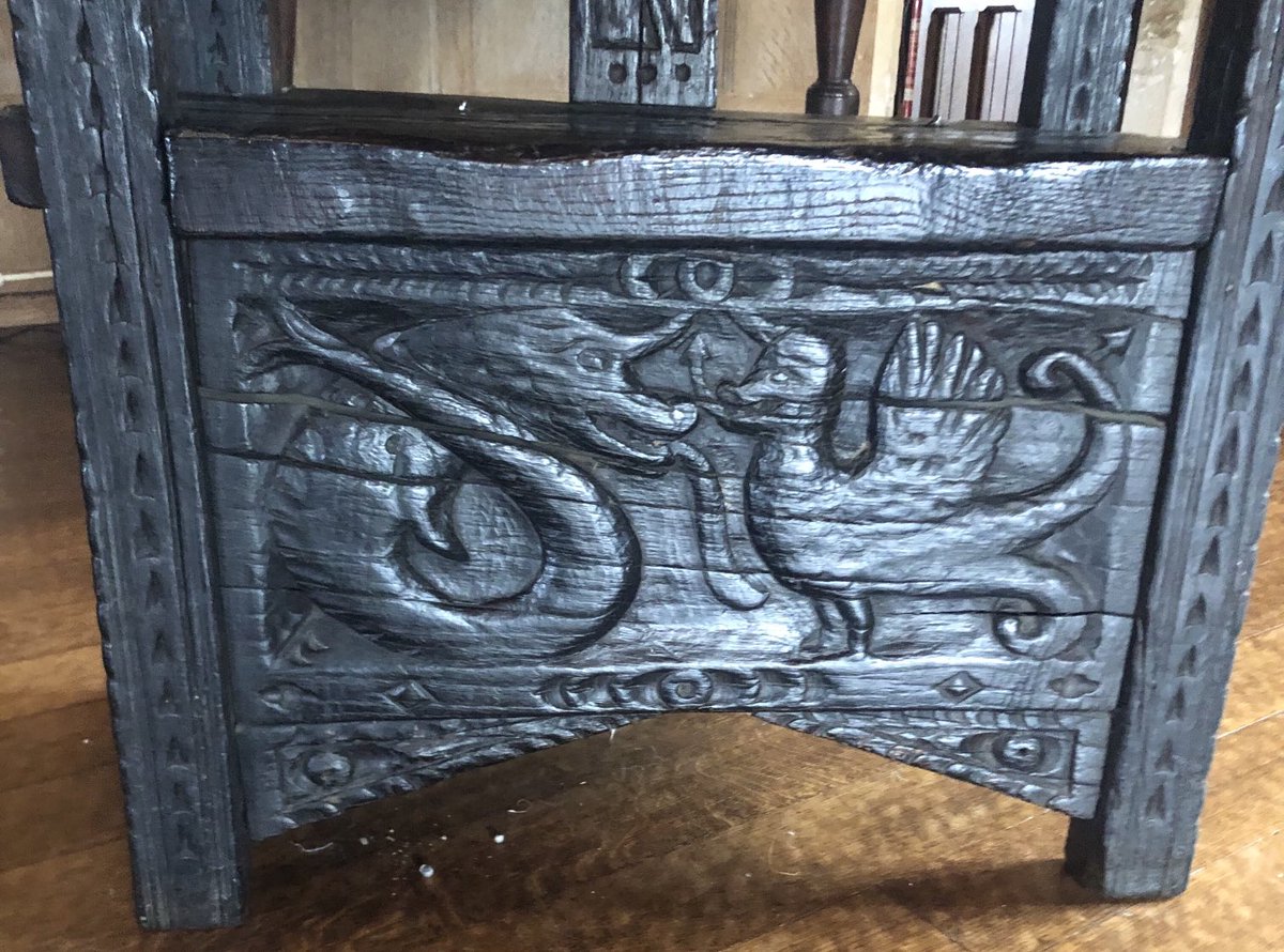 jblackauthor's tweet photo. Who would want to sit on this chair at Michelham Priory? What would it do to you? It is by no means all sweetness and light. https://t.co/y2QWPl3sU1