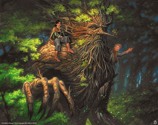 DungeonNoir's tweet image. Treebeard and the Little Orcs by Chris Seaman