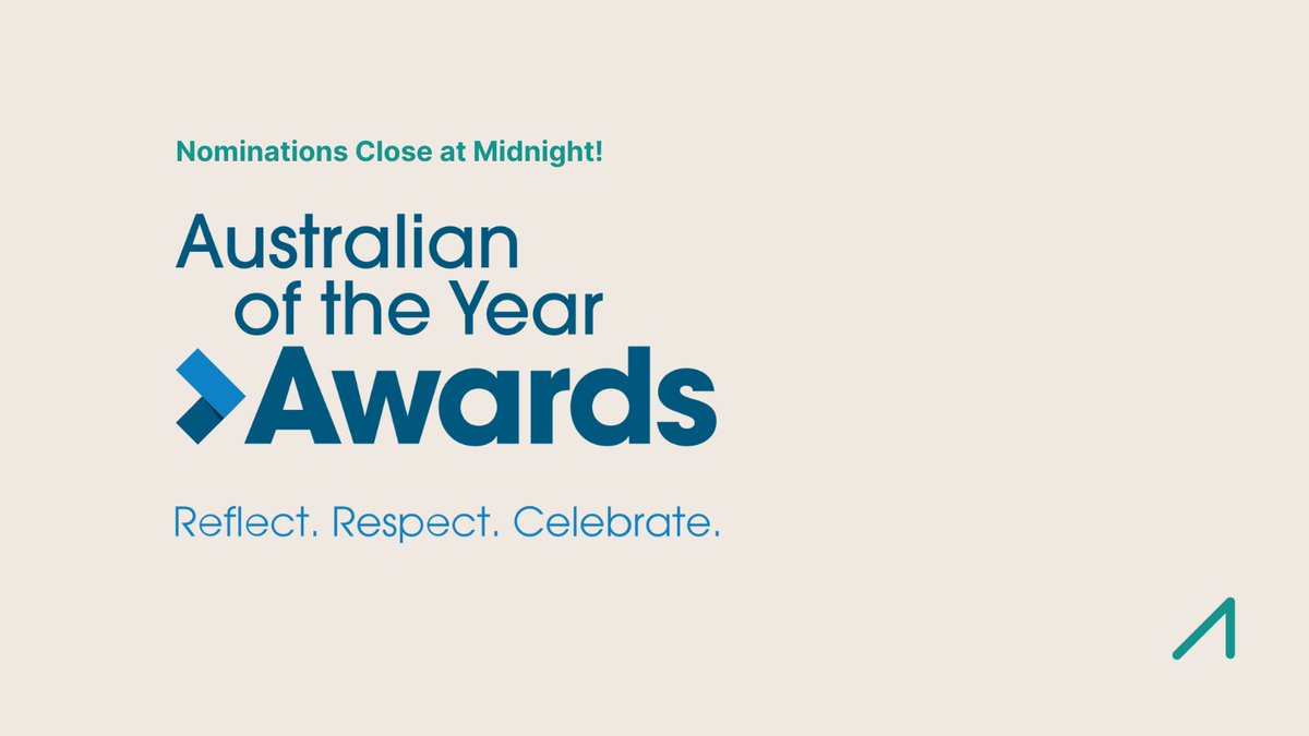 #AlwaysAustralian | Time is ticking! But it's not too late to nominate! ⏳ If you have an inspiring Aussie role model the Australian of the Year awards can help recognise such talent. Nominations close today at midnight! Nominate here! 👉 australianoftheyear.org.au/nominate @ausoftheyear