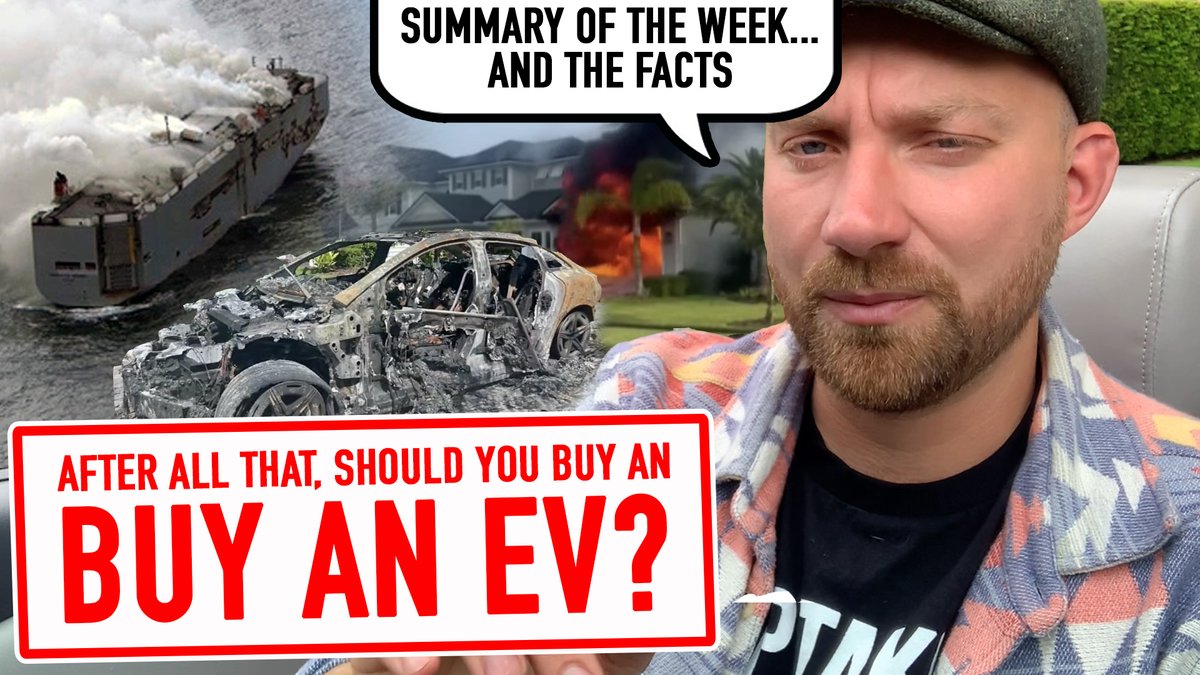 Knowing what we now know about #EV cars... and in the context of yet another destroyed home in the USA and the still burning #FremantleHighway... Should you buy an #ElectricVehicle?  Sunday Discussion.  youtube.com/watch?v=TbH162…