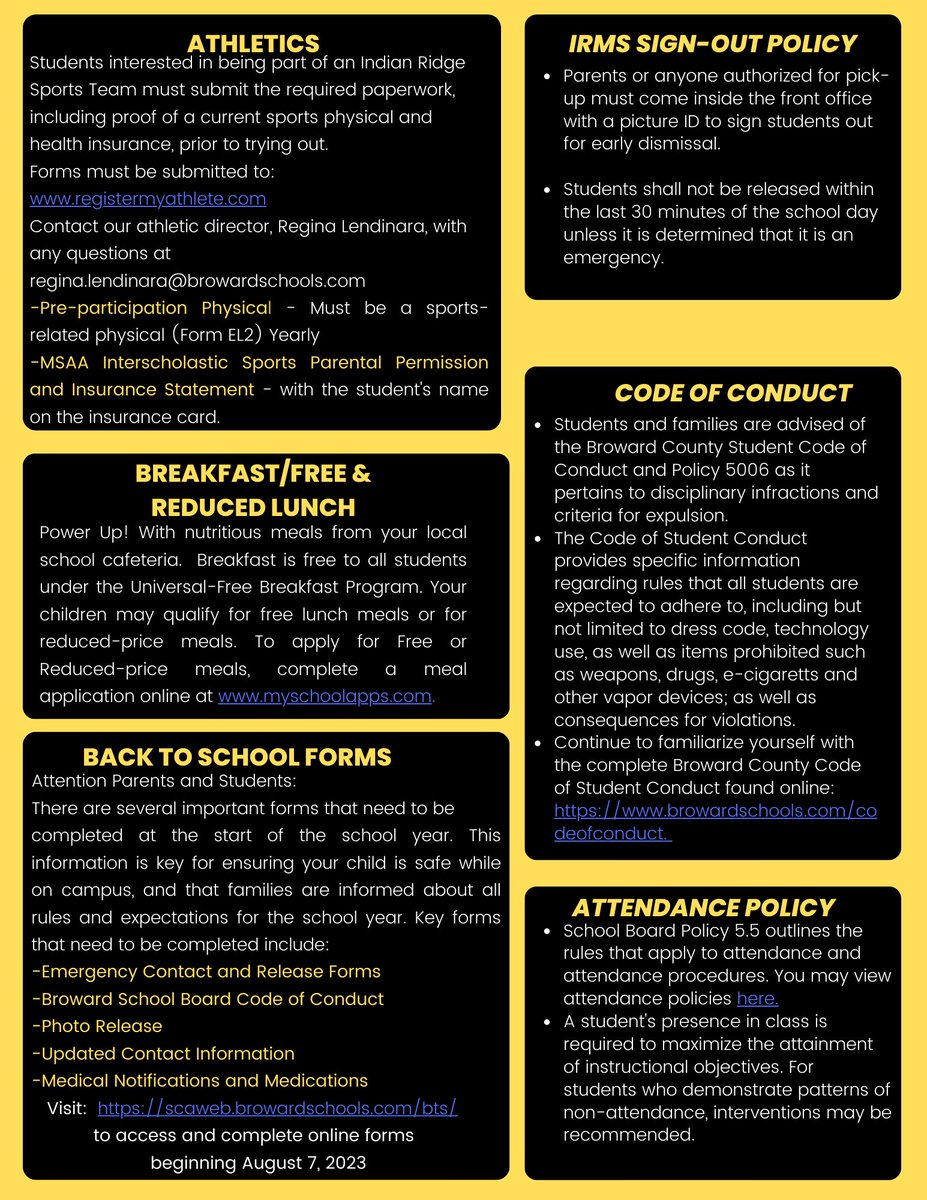 Mr_Malca's tweet photo. Jaguar 🐆 families please review our back to school newsletter for important information. @MurrayPrincipal @irmsortiz #SeesomethingSaysomething #fortifyfl #JaguarPride https://t.co/0EERSH9WSz