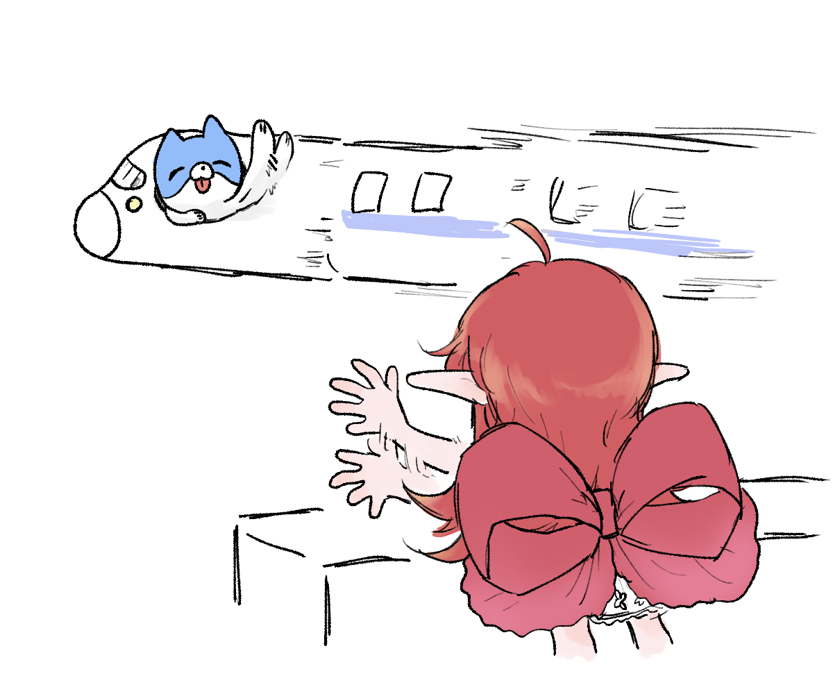 じゅりちゃんち付近を通過していたオモチさんの絵 
