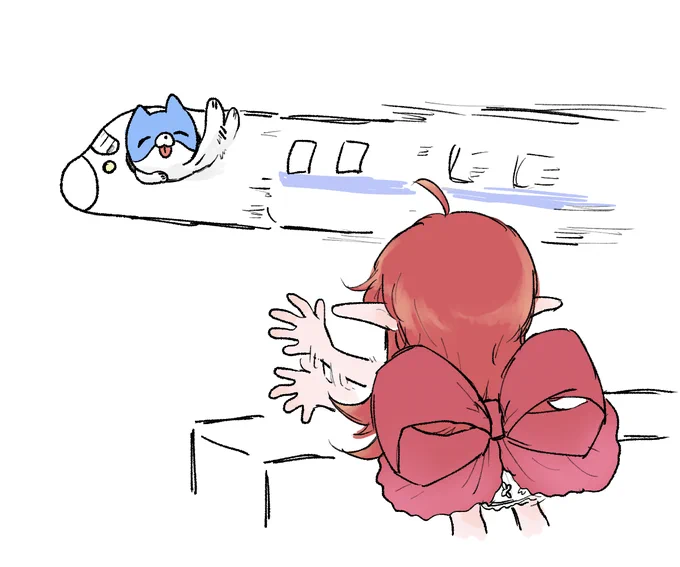 じゅりちゃんち付近を通過していたオモチさんの絵 