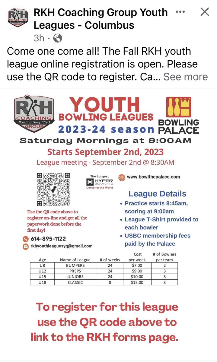High School bowlers!!! Sign up for fall leagues to sharpen up skills for the upcoming high school season and earn some smart scholarship money.