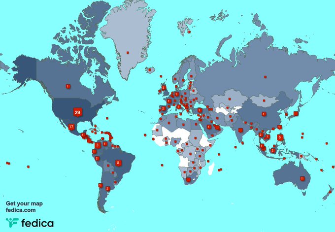 Special thank you to my 905 new followers from Taiwan, Argentina, UK., and more last week. https://t