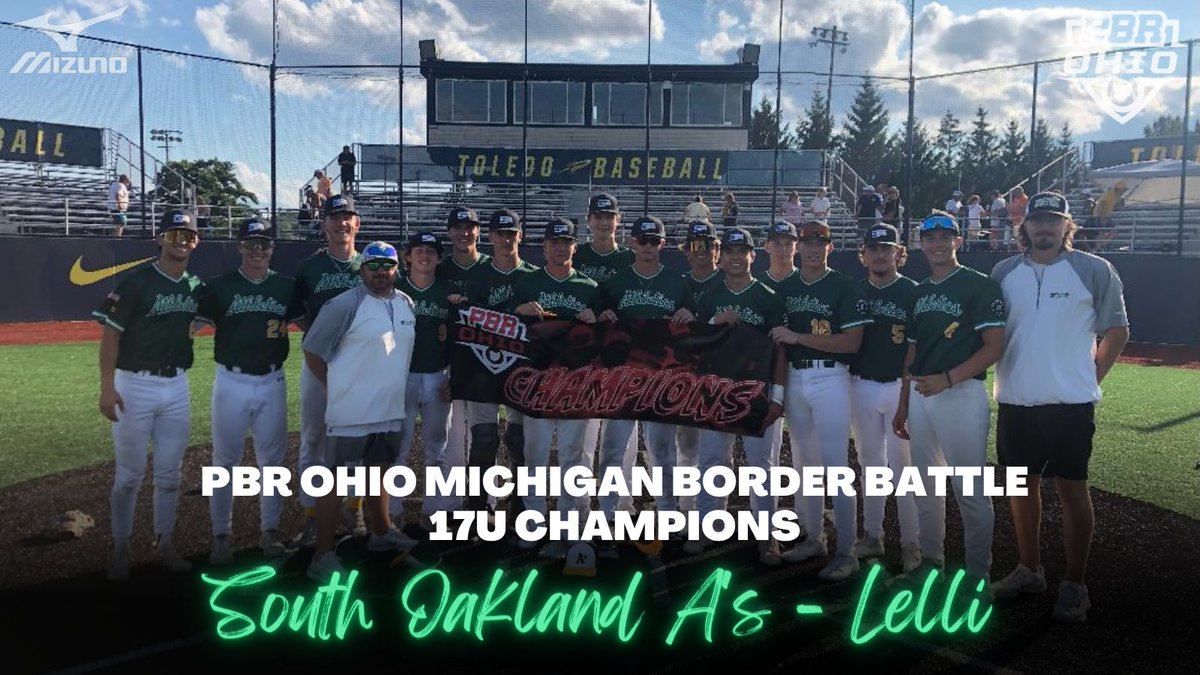 🏆PBR Ohio Michigan Border Battle🏆
🎖️17u Champions🎖️

@SOABaseball1 - Lelli

Championship Game MVP
2023 @Ben_Asmus23 (@kzoobaseball Commit)

#pbrbb