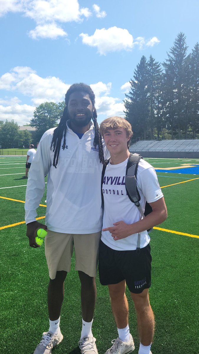 dholahan99's tweet photo. Had a great time competing today at  the Hamilton Football Prospect Camp. Thanks to all the coaches for the opportunity to compete @CoachMash2 @CoachJFriedman @HamCollFootball https://t.co/k47aK2BNLk