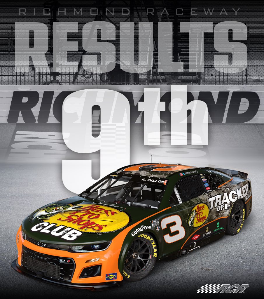 RCRracing's tweet photo. Race results from @RichmondRaceway : 

@BassProShops | @austindillon3 | @KyleBusch | @XWorldWallet https://t.co/cqr84WpEaZ