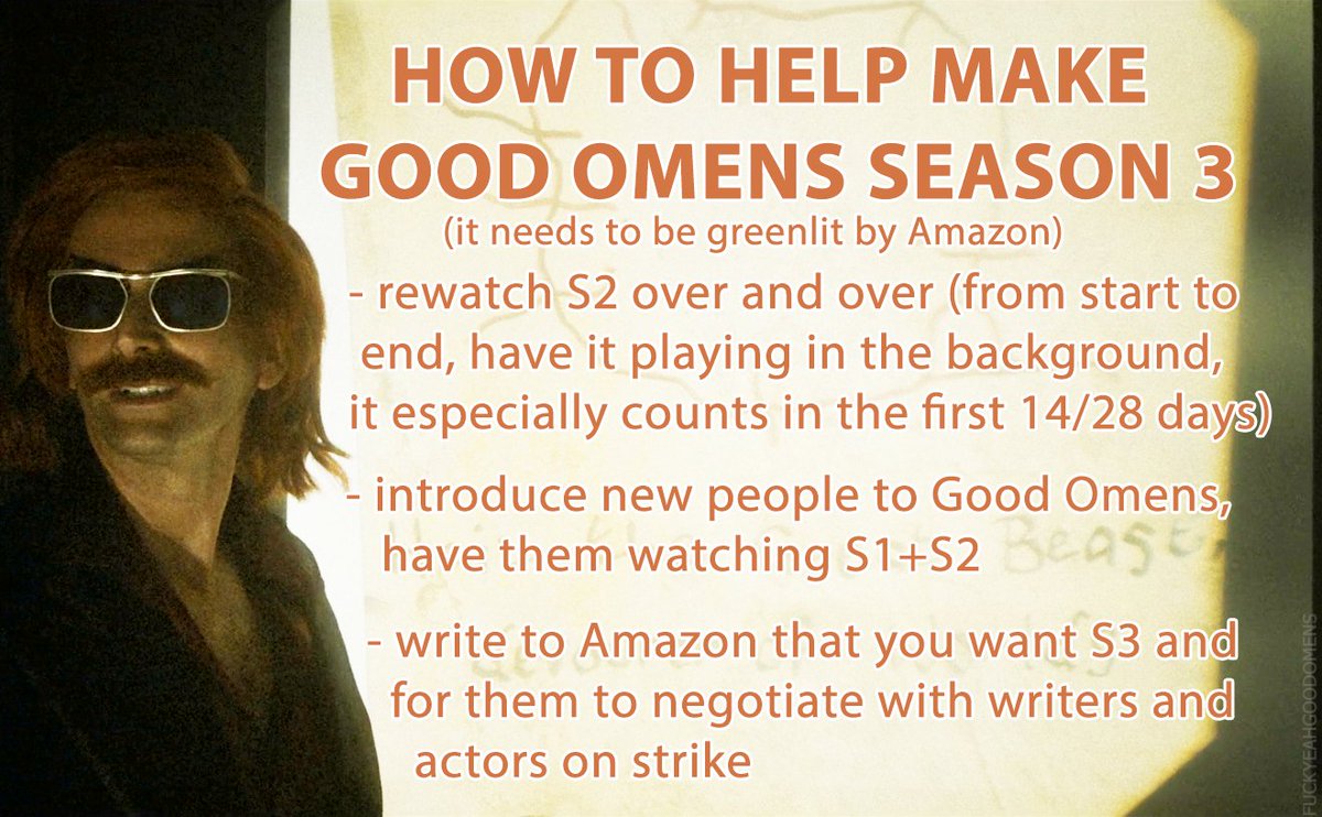 HOW TO HELP MAKE GOOD OMENS SEASON 3 ❤ #GoodOmens #GoodOmens2 #GoodOmens3