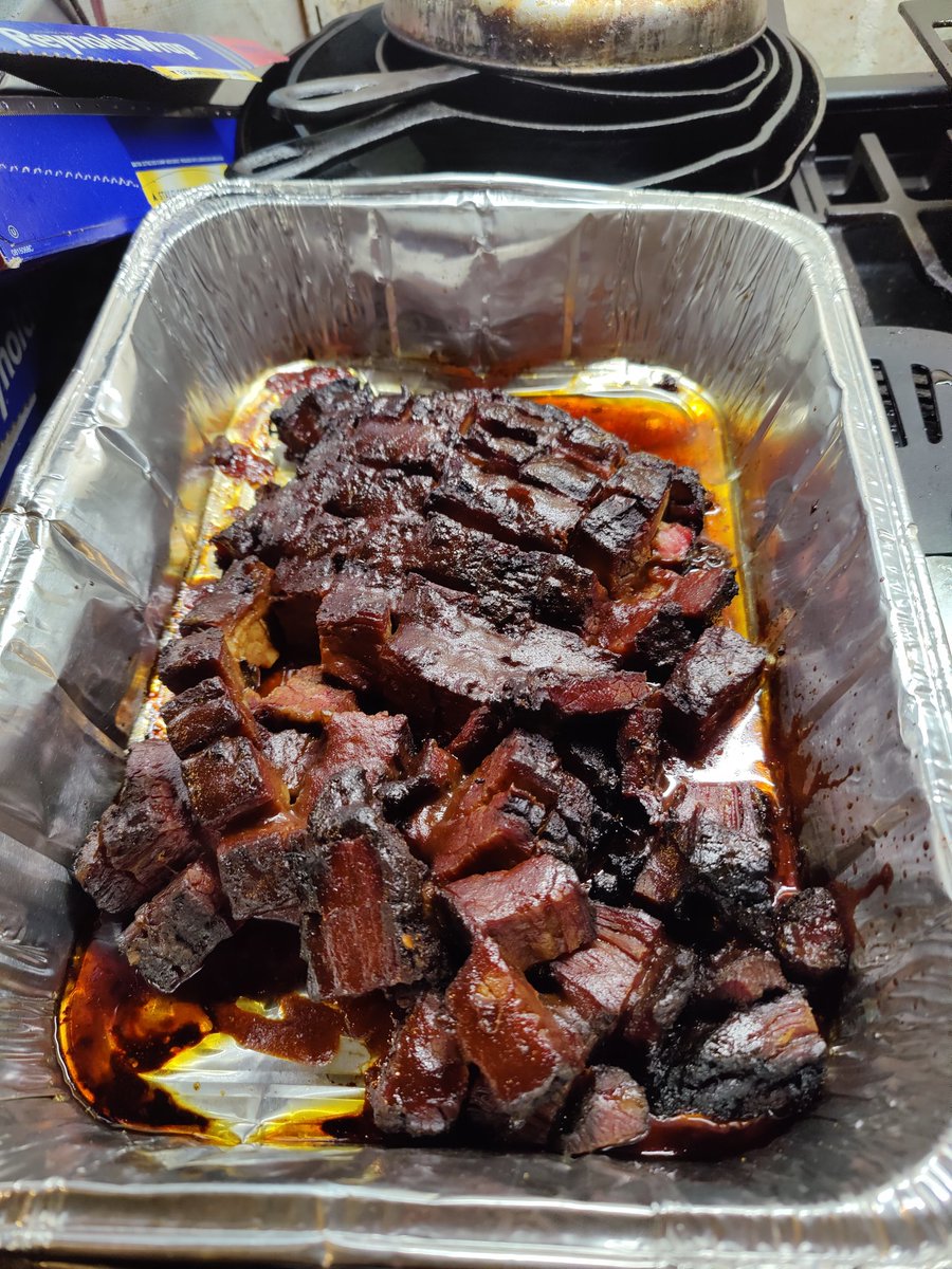 Here is my brisket and burnt ends as promised friends, turned out perfect, watermelon was good too. Hopefully everyone else got what they needed today. You have to slow down and enjoy life sometimes.