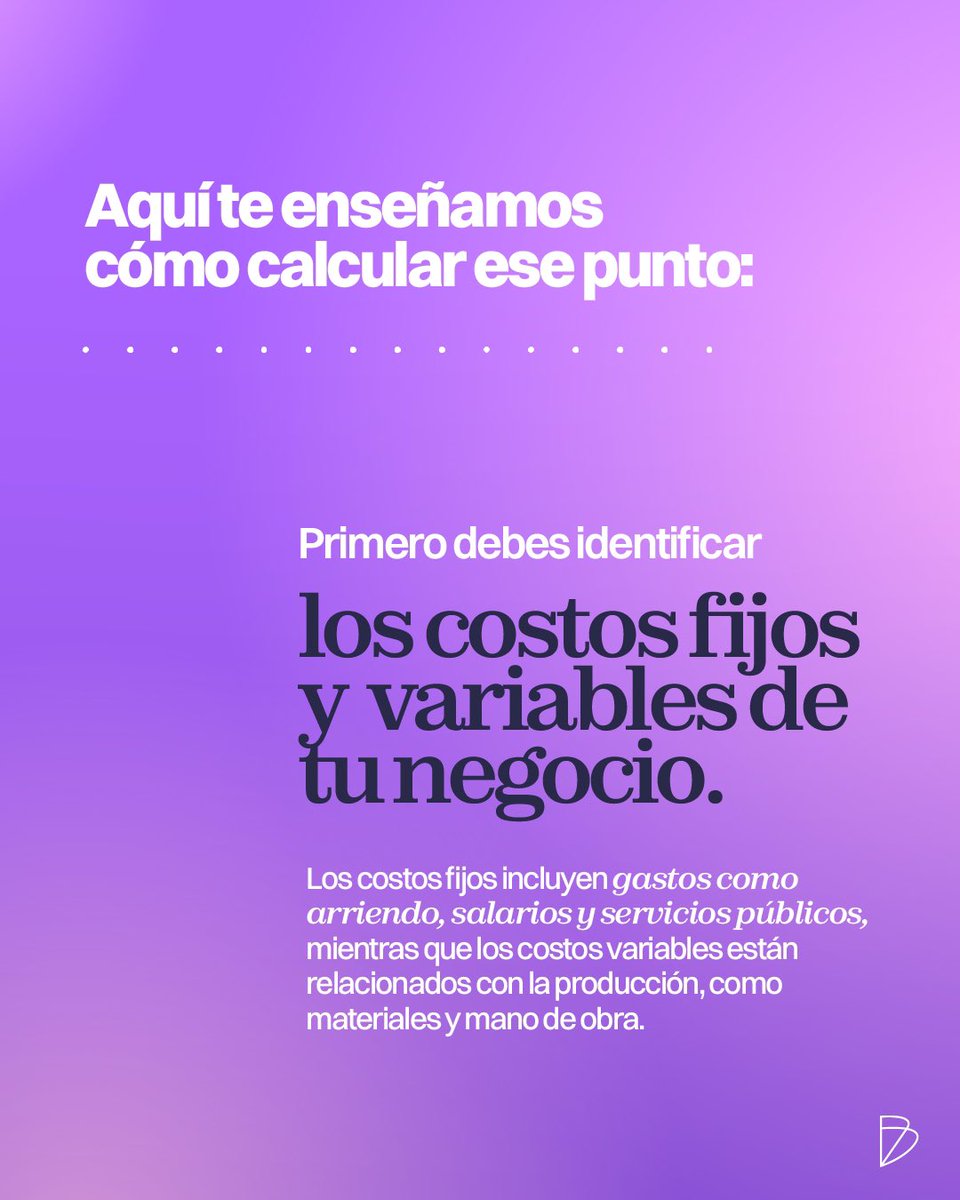 Bancoldex's tweet photo. #Calcular el punto de equilibrio es importante para la rentabilidad de una empresa 💡. Este se refiere al nivel de ventas en el que los ingresos igualan los costos, este también puede verse afectado por factores como la competencia y la demanda del mercado 🤔.
#ConectaDigital https://t.co/8sJyIHlvQG