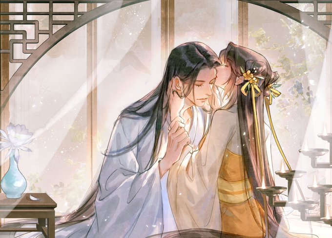 Illustration for 《逢灯》II #攻略病娇男配的正确方法