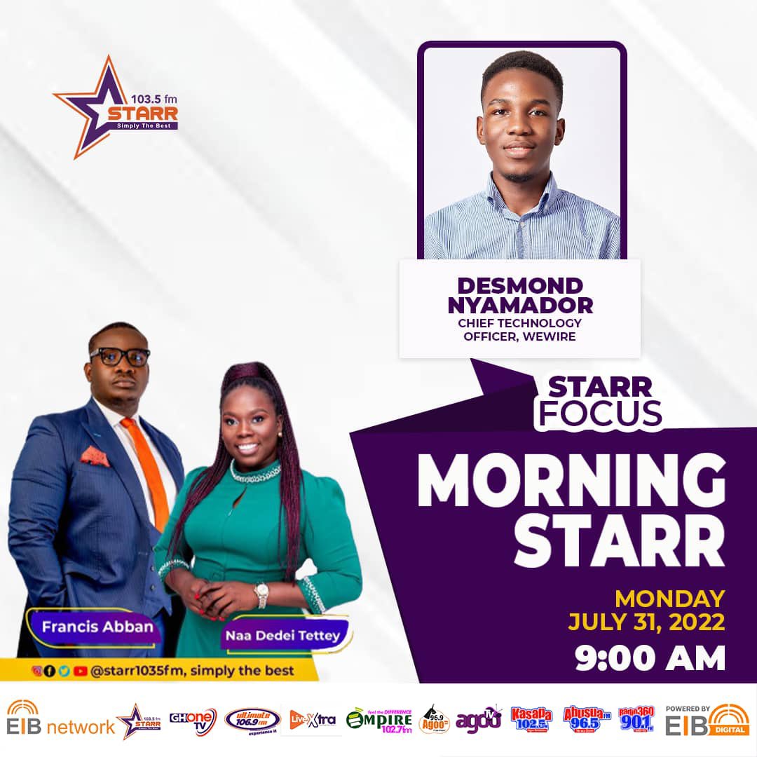 My producer @IBGlobe just called. After two minutes it all made sense. “Last days are dangerous”. July ends tomorrow power packed. Join us for a buffet on #MorningStarr @Starr1035Fm 
#RandomConvo 
#TalkingLaw
#AIandFinanceSector 
#WestAfricaBarConference