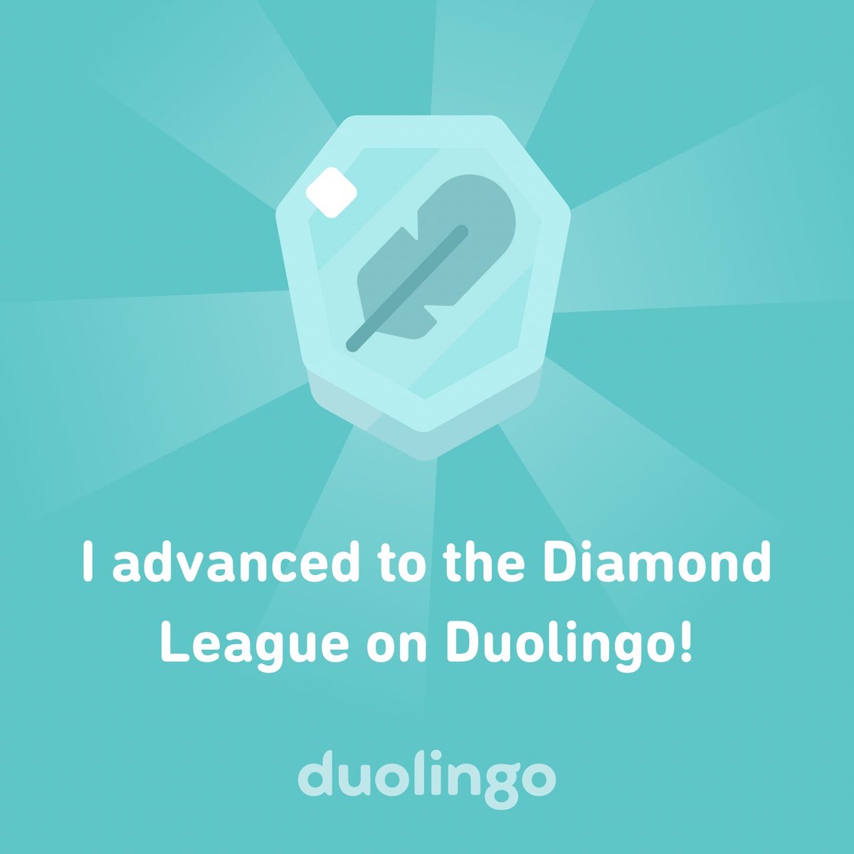 First time hitting the Diamond league in #Duolingo - work to do this week to try stay there🤞😉 #secondlanguage