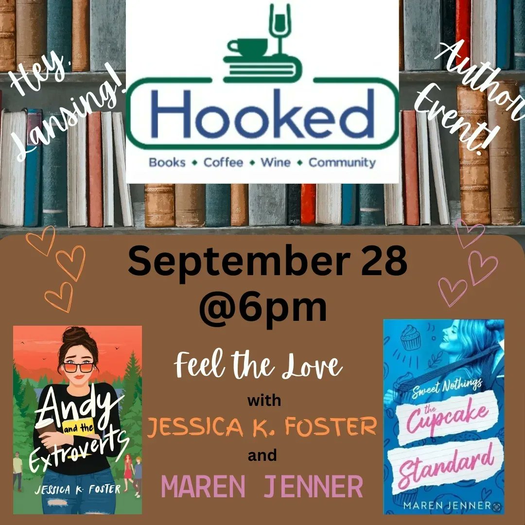 JessicaKFoster's tweet image. Hey, Lansing! I've got a double-signing for you! Come get some wine and party with us in September!
#authorevents @WRDStories