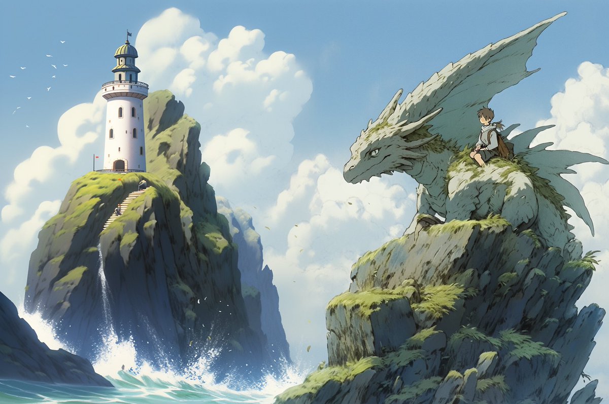 FeliciaRedwani's tweet photo. Feeling pretty inspired today :) #aiart #aiartcommunity #midjourney #nijijourney #fantasy #inspiration #ghibli #Earthsea #Moedius #colorful #ttrpg #dungeonsanddragons #pathfinderrpg https://t.co/BE9BKok0Ac