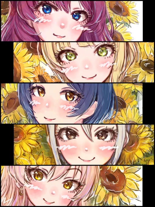 #今月描いた絵を晒そう
ひまわりっぷすでした 