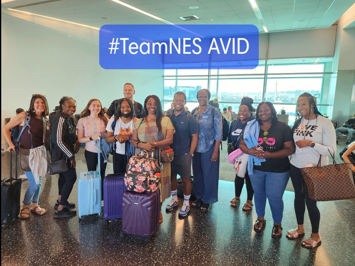 NESAPKJones's tweet photo. #TeamNES is representing @chccs in San Diego ready to learn, grow, and lead with @NorthsideES @AVID4College 🧭 https://t.co/tAwLRJj7Gc
