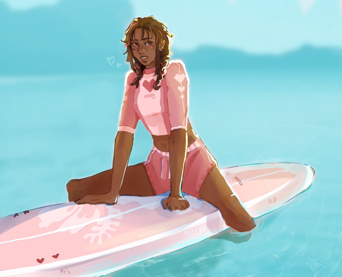 She’s the queen of the waves!! 🌊🌺
PJO surfer AU anyone?
#pjofanart #pipermclean