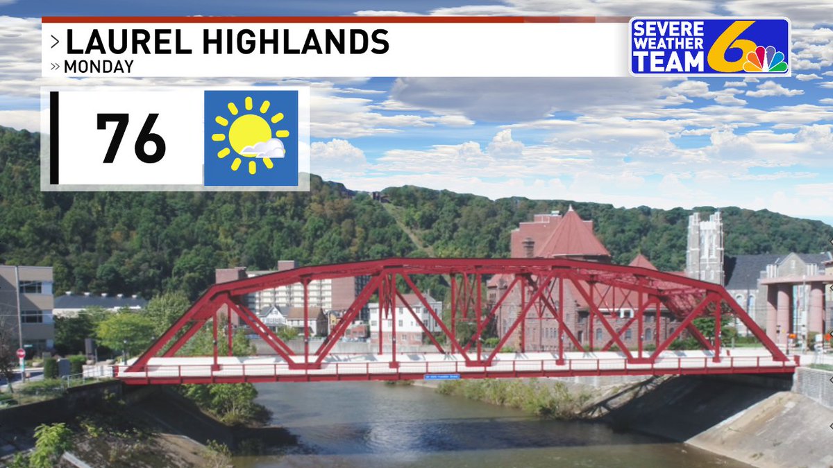 Here's tomorrow's forecast for the Laurel Highlands. More weather ----> wjactv.com/weather