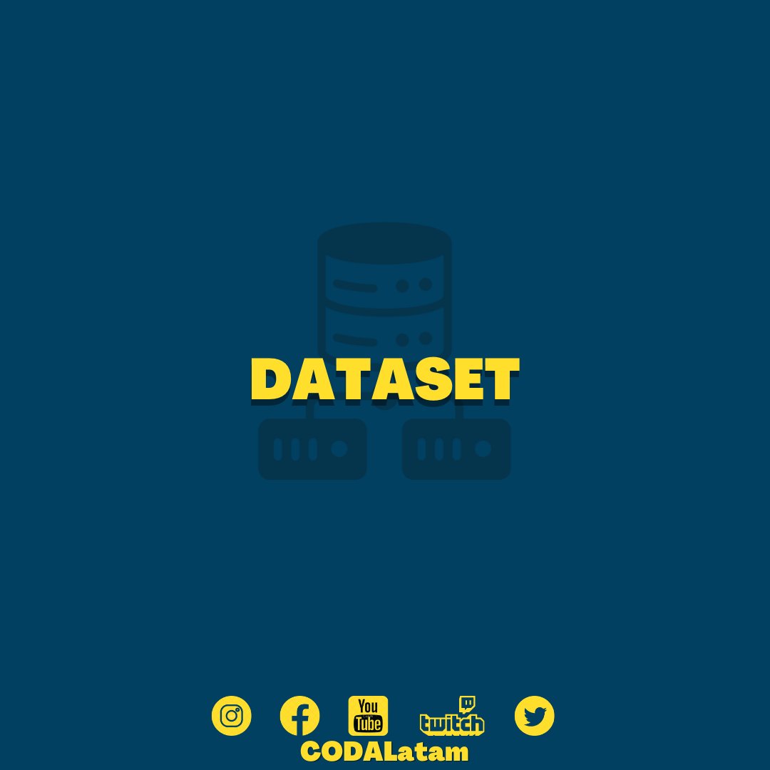 CODALatam's tweet photo. DATASET
Abordamos algunos conceptos generales sobre
Dataset.
#CODALatam #programacion #dataset #programmer
#code #development https://t.co/xaq6UBLRs5