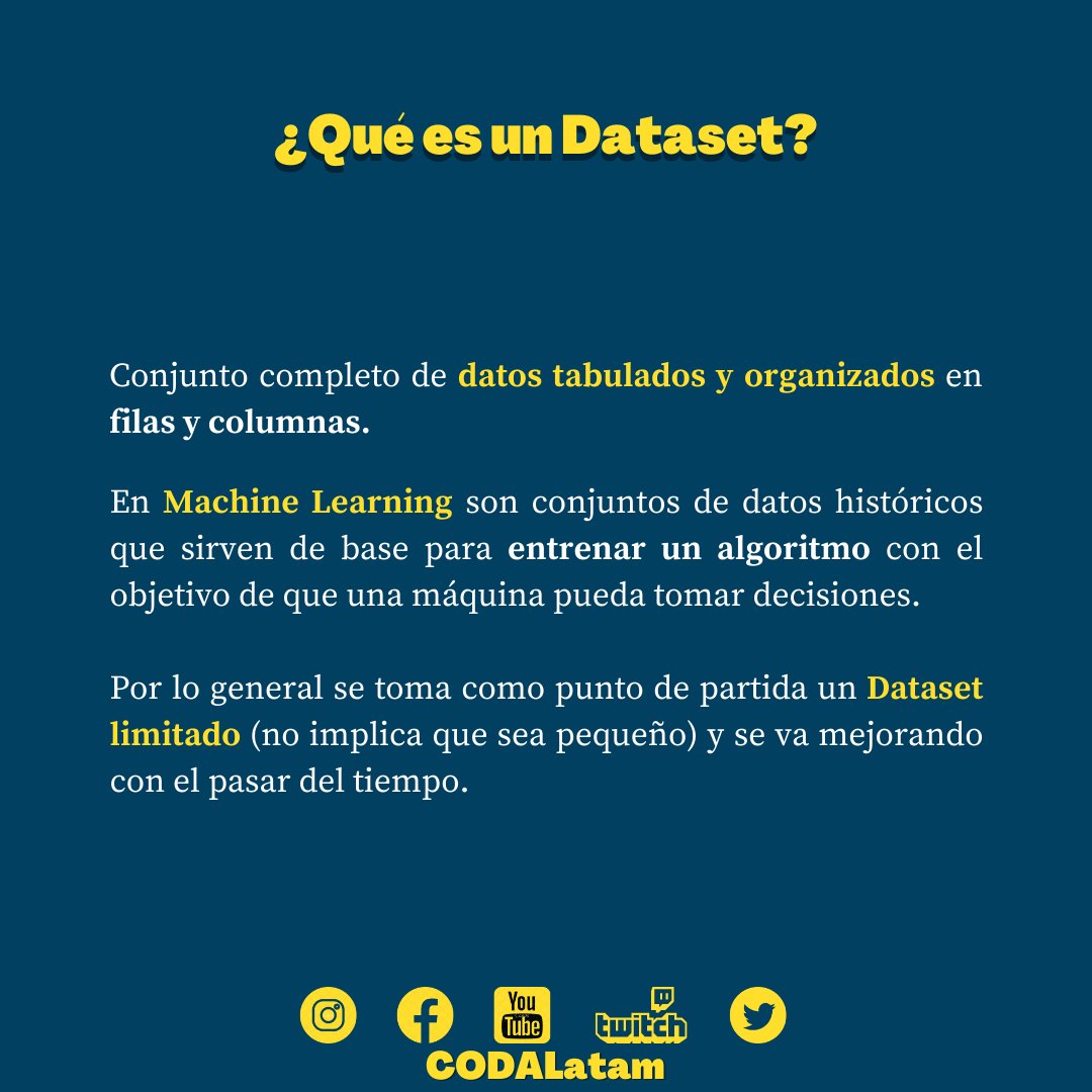 CODALatam's tweet photo. DATASET
Abordamos algunos conceptos generales sobre
Dataset.
#CODALatam #programacion #dataset #programmer
#code #development https://t.co/xaq6UBLRs5