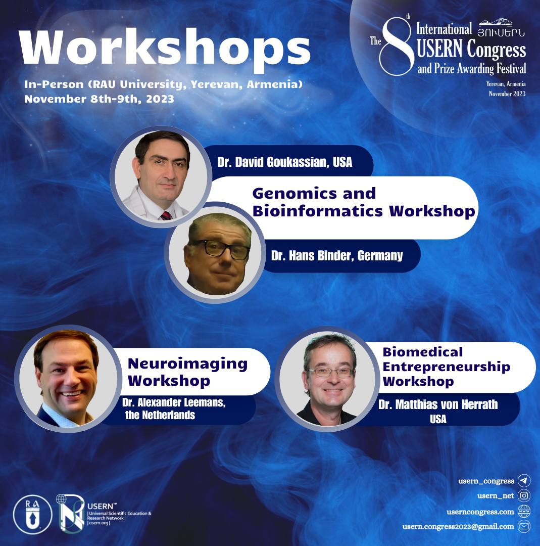 Introducing the On-site Workshops of the 8th International USERN Congress and Prize Awarding Festival Hosted by Armenia! 🟢For more information and registration for the congress, click here: (docs.google.com/forms/d/e/1FAI…) @usern_net