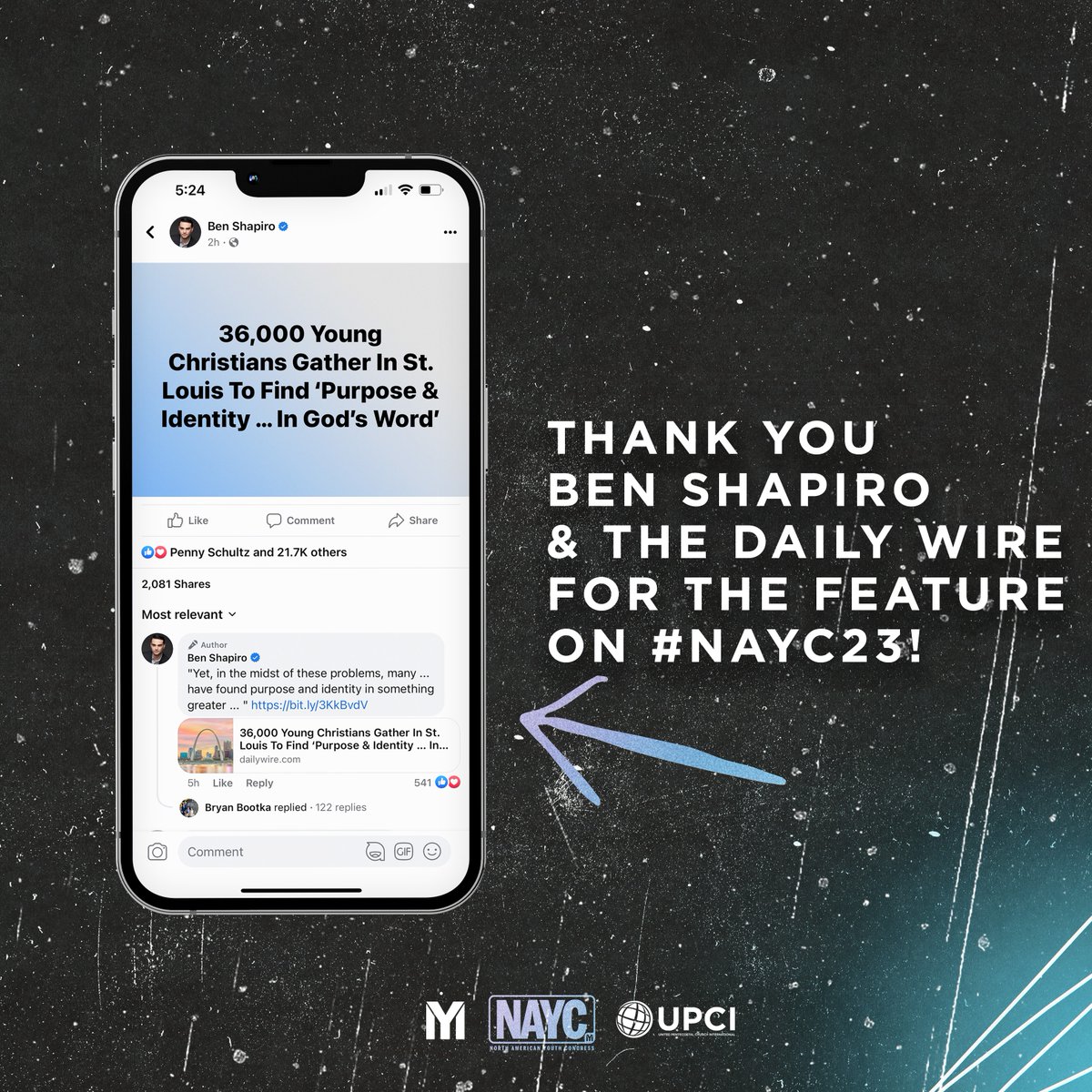 Thank you <a href="/benshapiro/">Ben Shapiro</a> <a href="/realDailyWire/">Daily Wire</a> for publishing an article on #NAYC! This is the kind of news we LOVE reading! Click the link below to read the full article 👇
upci.org/wp-content/upl…
<a href="/UPCIORG/">UPCI.ORG</a> 

For more news and articles, check out dailywire.com