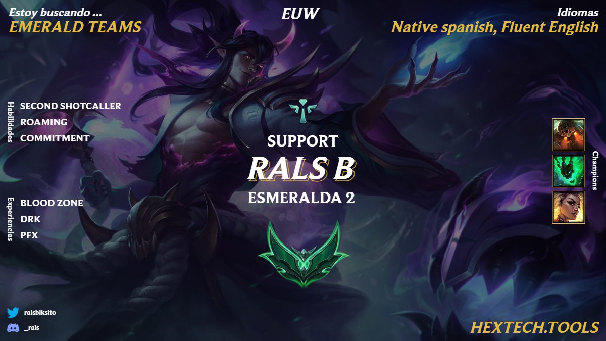 Mi etapa en PFX Ha llegado a su fin. Me pongo LFT para ver que sale y estare considerando todas las ofertas ( ni que fuera faker) Le estaré dando fuerte al soloq de mientras. Aprecio RTs <3