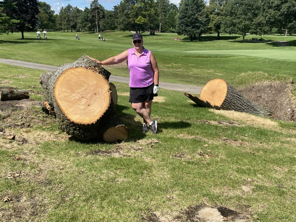 petethomascpa's tweet photo. Ok, maybe the storm last week was stronger than I thought. Just one of the trees down at @sgcc1874 . This one was behind the 17th tee https://t.co/qwzg5Vziha