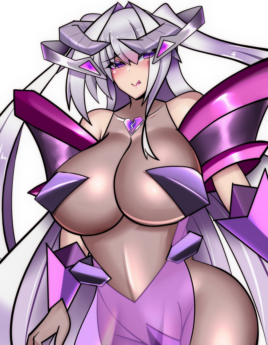 うちの子の愛の姿と魔の姿。
設定上、ましろは優弥が好きであると自覚した為前者の姿へと覚醒したわけですが、その時下腹部にはシグナスの淫紋が刻まれておりだいぶ蝕まれていたので愛に気づかないままであれば後者になっていました。

正義のヒーローに憧れる彼女ですが、芯は大分脆いのです。 